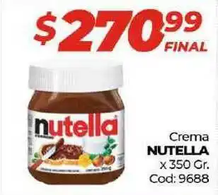 Diarco Nutella Crema x 350gr Cod: 9688 oferta