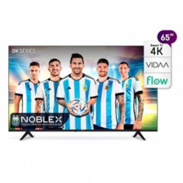 Saturno Hogar Smart tv noblex 65 led dk65x6550 4k netflix youtube oferta