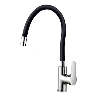 Frávega Canilla grifería de cocina monocomando flexible cromo oferta