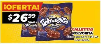 Diarco Polvorita Galletitas Chocolate Mini x 147gr Cod: 32215 oferta