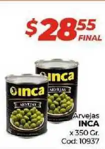 Diarco Inca Arvejas x 350gr Cod: 10937 oferta