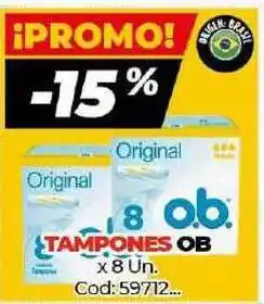 Diarco OB Tampones x 8un Cod: 59712 oferta