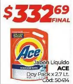 Diarco Ace Jabón Líquido Doy Pack x 2.7lt oferta