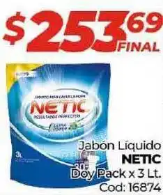 Diarco Netic Jabón Líquido Doy Pack x 3lt Cod: 16874 oferta