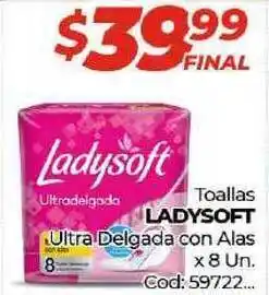 Diarco Ladysoft Toallas Ultra Delgada con Alas x 8un Cod: 59722 oferta