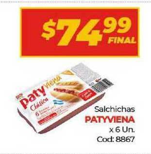 Diarco Patyviena Salchichas x 6un oferta