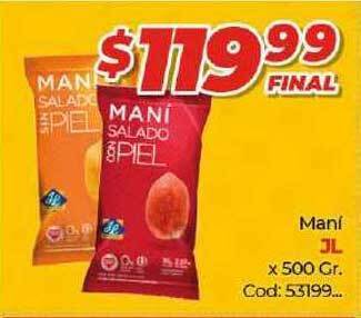 Diarco JL Maní x 500gr oferta