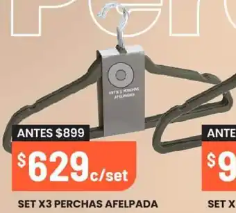 Changomas SET X3 PERCHAS AFELPADA oferta