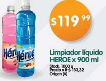Supermercados Buenos Días Limpiador líquido HEROE x 900 ml oferta