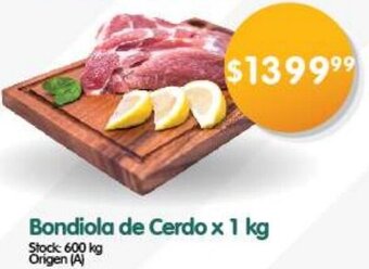 Supermercados Buenos Días Bondiola de Cerdo x 1 kg oferta