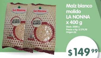 Supermercados Buenos Días Maíz blanco molido LA NONNA x 400 g oferta