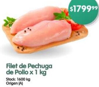 Supermercados Buenos Días Filet de Pechuga de Pollo x 1 kg oferta