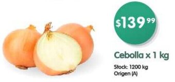 Supermercados Buenos Días Cebolla x 1 kg oferta