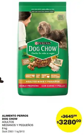 Atomo Conviene ALIMENTO PERROS DOG CHOW ADULTOS MEDIANOS Y PEQUEÑOS 8kg oferta