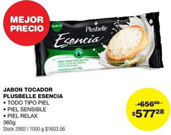 Atomo Conviene JABON TOCADOR PLUSBELLE ESENCIA 360g oferta