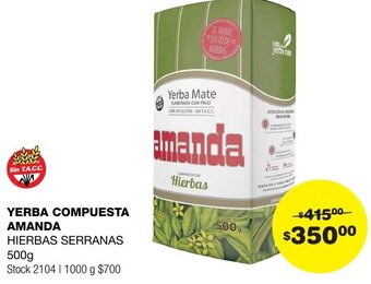 Atomo Conviene YERBA COMPUESTA AMANDA 500g oferta
