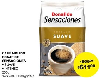 Atomo Conviene CAFÉ MOLIDO BONAFIDE SENSACIONES 250g oferta