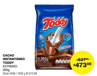 Atomo Conviene CACAO INSTANTÁNEO TODDY EXTREMO 360g oferta