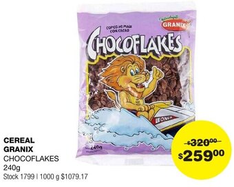 Atomo Conviene CEREAL GRANIX CHOCOFLAKES 240g oferta