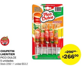 Atomo Conviene CHUPETIN LHERITIER PICO DULCE 5 unidades oferta