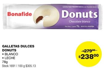 Atomo Conviene GALLETAS DULCES DONUTS 78g oferta