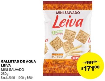 Atomo Conviene GALLETAS DE AGUA LEIVA 250g oferta