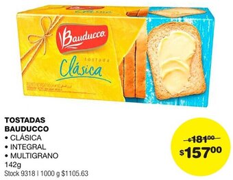 Atomo Conviene TOSTADAS BAUDUCCO 142g oferta