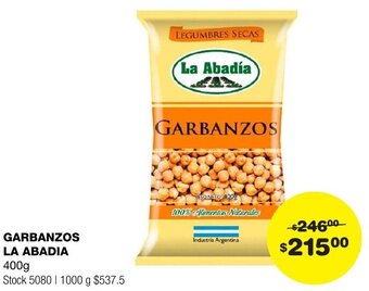 Atomo Conviene GARBANZOS LA ABADIA 400g oferta