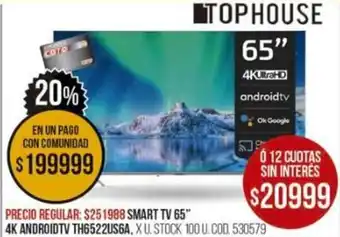 Coto Smart TV 65" 4K Android TV oferta