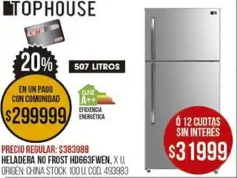 Coto Heladera No Frost 507L oferta