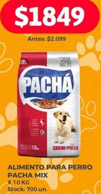 Supermercados Tadicor ALIMENTO PARA PERRO PACHA MIX X 10 KG oferta