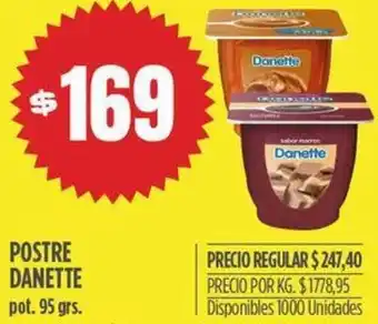 Supermercados Vea POSTRE DANETTE pot. 95 grs. oferta