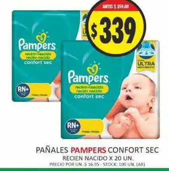 Supermercados Becerra Pampers Pañales Confort Sec oferta