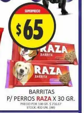 Supermercados Becerra Raza Barritas P Perros x30gr oferta