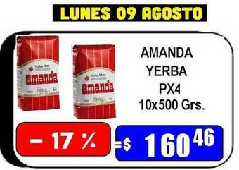 Amanda Yerba Px4 10x500grs