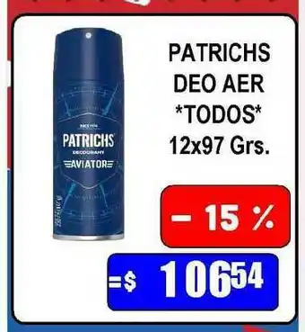 Dulcenter Patrichs Deo Aer 12x97 grs oferta