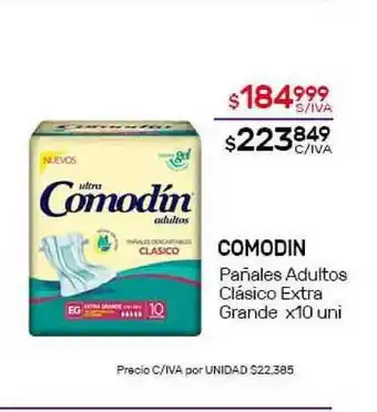 Nini Mayorista Comodin Pañales Adultos Clásico Extra Grande x 10 uni oferta