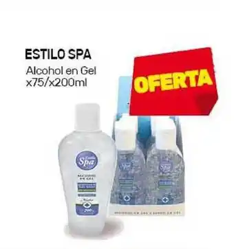 Nini Mayorista Estilo Spa Alcohol en Gel x75/x200ml oferta