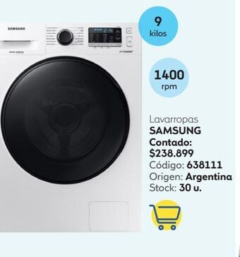 Coppel Lavarropas samsung oferta