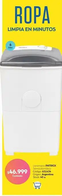 Coppel Lavarropas patrick oferta