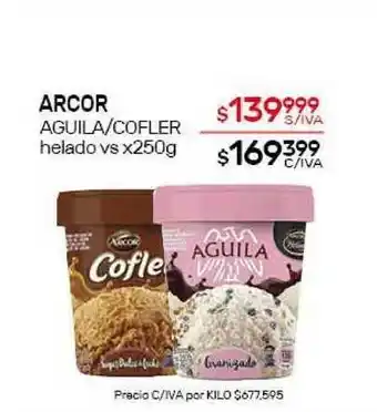 Nini Mayorista Arcor Aguila/cofler helado vs x250g oferta