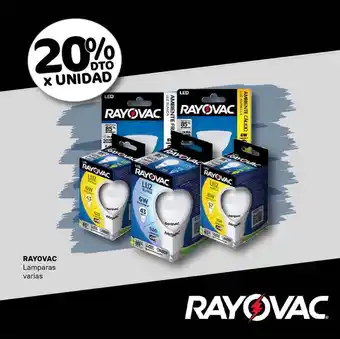 Nini Mayorista Rayovac Lamparas varias oferta