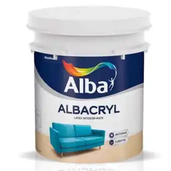 Pinturerías Rex Latex interior albacryl mate blanco 10 lts alba oferta