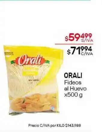 Nini Mayorista Orali Fideos al Huevo x500g oferta