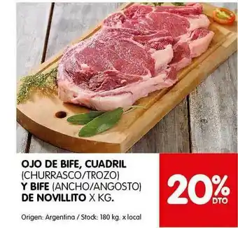 Disco Ojo De Bife Cuadril Y Bife De Novillito oferta