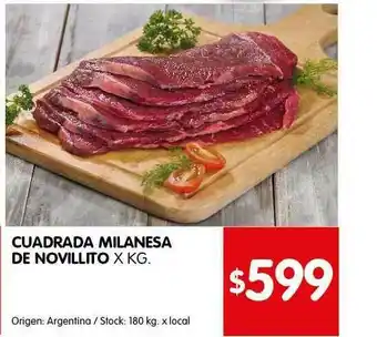 Disco Cuadrada Milanesa De Novillito oferta