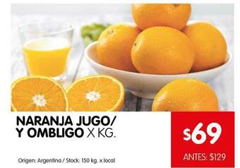 Disco Naranja Jugo Y Ombligo oferta