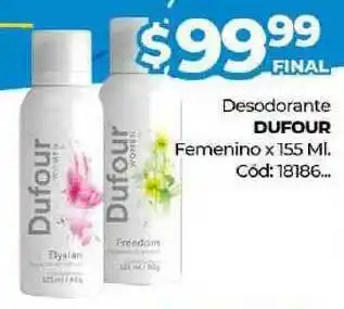 Diarco Dufour Desodorante Femenino x155ml oferta