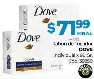 Diarco Dove Jabón De Tocador Individual x90 gr oferta