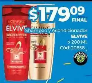 Diarco Elvive Shampoo Y Acondicionador x200ml oferta